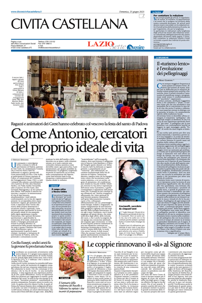 Avvenire - pagina diocesana del 25/06/2023